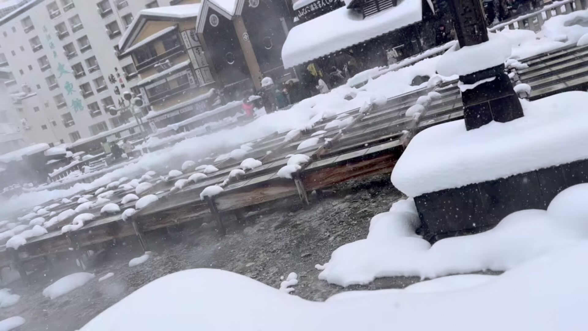 草津温泉 銀世界
