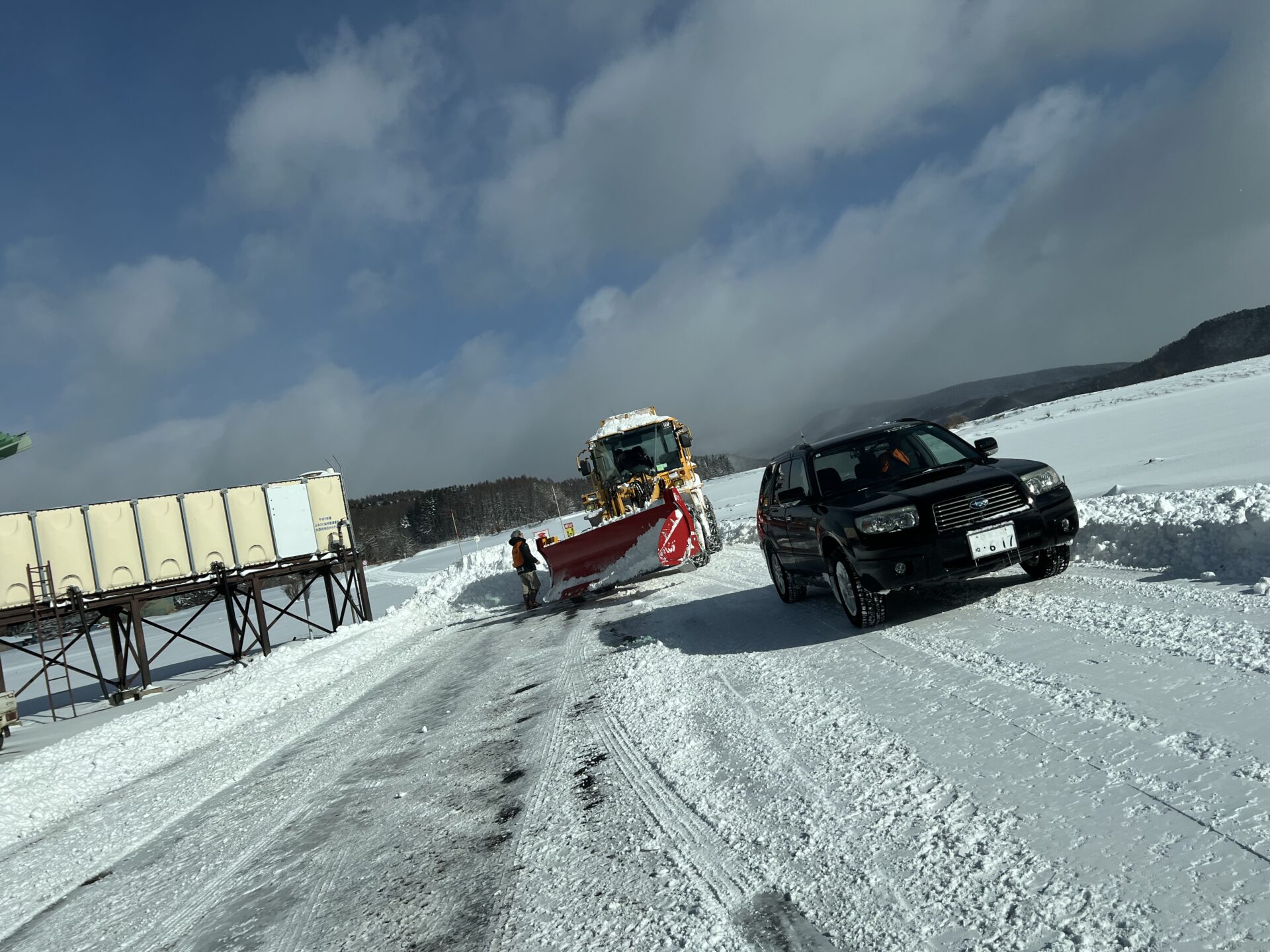 除雪作業の方との写真